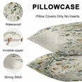 thumbnail image 5 of Throw Pillow Covers 20x20 Inch Set of 2, White Daisy Waterproof Outdoor Pillow Covers, Spring Floral Eucalyptus Leaves Summer Botanical Decorative Cushion Pillowcases for Couch, Sofa, Bed, Patio, 5 of 9