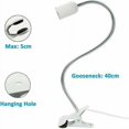 thumbnail image 5 of Projecteur à Extension Flexible, Base à Pince E27 avec Interrupteur Marche/arrêt, Lampe de Lecture Col de Cygne Réglable pour Solutions d'Éclairage Sûres et Efficaces, 5 of 5