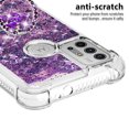 thumbnail image 3 of Funda para Motorola Moto G30/G10 con Brillo Líquido Flotante, Purpurina, Parachoques y Anillo Giratorio Soporte, 3 of 5