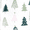 Pink Modern Christmas Tree, variant on Long Sleeve Top and Pants Pajama Set, 2-Piece, Sizes 12M- 5T