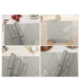 thumbnail image 5 of Unique Bargains 4 Pcs Blocks Pattern PET Heat Resistant Washable Placemats Coffee Color, 5 of 6