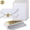 White, variant on 50 Pack Stationery Set with Gold Border, A6 Envelopes and 6x8 Paper Sheets and Stickers for Writing Letters (Dusty-Blue, 6x8 Inches)