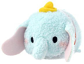 3.5"  New Disney Tsum Tsum Dumbo in hat mini Stuffed plush Toy Doll Gift 