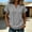 Gray, variant on Womens Oversized V Neck Tops Short Sleeve Raw Edge Hem T Shirts Summer Boho Casual Tees Loose Fit Lightweight Top Daily Beach Travel Outfits, Black S