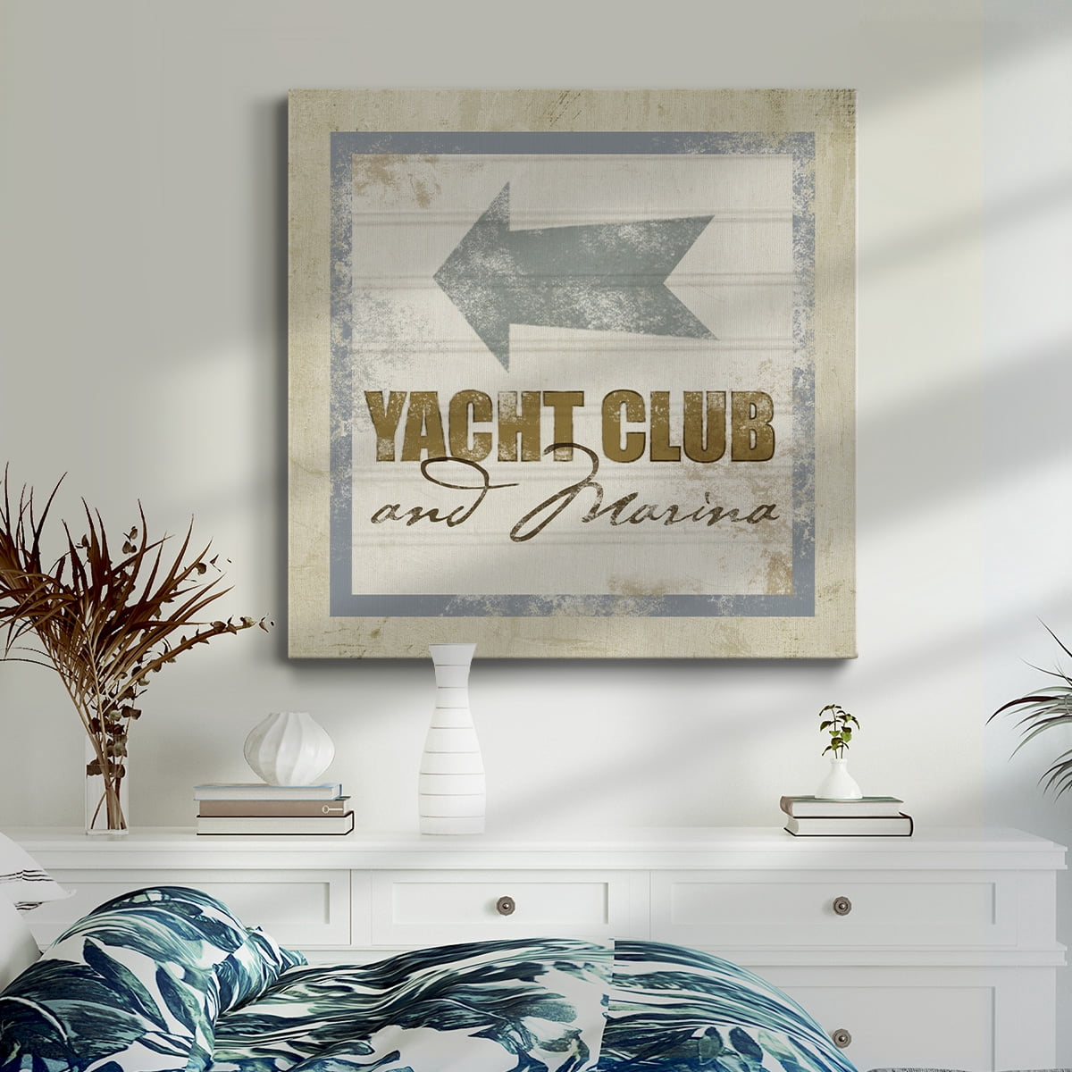 Wexford Home Beach Sign IX-Premium Gallery Wrapped Canvas, 32" x 32" - Ready to Hang