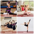 thumbnail image 5 of Uxcell Stretch Strap with Loops Cheerleading Stunt Strap Yoga Stretching Strap for Cheer Dance Gymnastics Pilates Fuchsia, 5 of 5