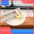 thumbnail image 1 of Premium 304 Stainless Steel Manual Garlic Press: Efficient Kitchen Tool for Crushing Garlic, Making Paste & Shredding – Durable, Rust-Resistant, Easy to Clean, Compact & Portable Home Cooking, 1 of 5