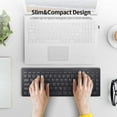 thumbnail image 4 of 2.4G Wireless Keyboard UltraThin Wireless Keyboard Mute Keyboard 95 Keys Wireless Keyboard for PC Laptop Black English, 4 of 8