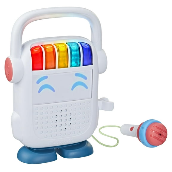 Playskool Rock n’ Roll Bot, Kids Bluetooth Speaker and Voice Changing Karaoke Microphone Toy, Ages 3 and Up (Exclusive)