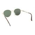 thumbnail image 4 of Retro Round Hipster Classy Metal Rim Dad Style Sunglasses Gold - Green, 4 of 4