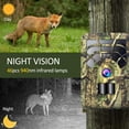 thumbnail image 4 of 5MP 480P Trail and Game Camera Motion Activated Hunting Camera Outdoor Wildlife 46 LEDs Night Vision Scouting Camera with 32GB MicroSD Card and 2 Batteries, 4 of 8