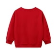 thumbnail image 4 of HILEELANG Toddler Girl Sweatshirts Red Christmas trees Printed Cotton Casual Crew Neck Long Sleeve Tops Shirt 3T, 4 of 5