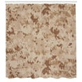 thumbnail image 3 of Ambesonne Brown Shower Curtain, Desert Marpat Camo Motif, 69"Wx70"L, Pale Brown Cinnamon, 3 of 3