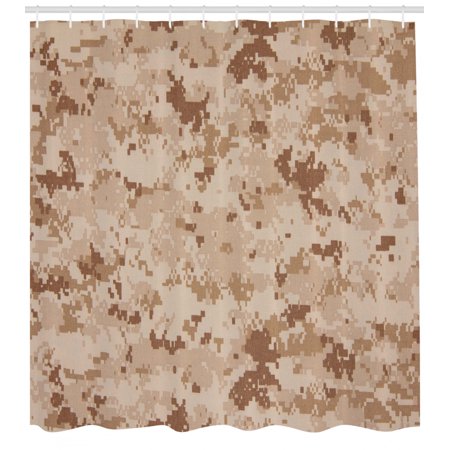 Camo Shower Curtain Us Marine Desert Marpat Digital Texture