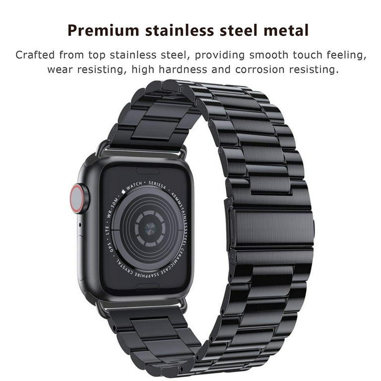 Stainless Steel Strap For Apple Watch 7 8 9 Band 45mm 41mm Link Bracelet  IWatch Ultra 2 49mm 6 SE 5 4 44mm 40mm 42mm Accessories