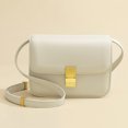 thumbnail image 4 of Bolso de mensajero de moda Bolso de hombro de cuero para mujer Bolso de viaje (Blanco L), 4 of 7