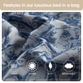 thumbnail image 7 of Lanco Blue Comforter Set Queen Size , Clip Jacquard Bedding Set , 10 Piece , Damask All Season Comforter, 7 of 7