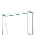 thumbnail image 4 of Gyna console table small  8x30 glass top with shiny legs, 4 of 4