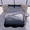 Grey_Black, variant on Dream Living Premium King Size Ombre Bedsheet - Twilight Blue Black Fire Gradient, Soft Finish with 2 Matching Pillow Covers