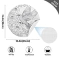 thumbnail image 2 of Ryvnso Peony Flower Bird Drawn Round Plate Mats Dining Table Placemat Set of 4 for Holiday Decoration, 2 of 7