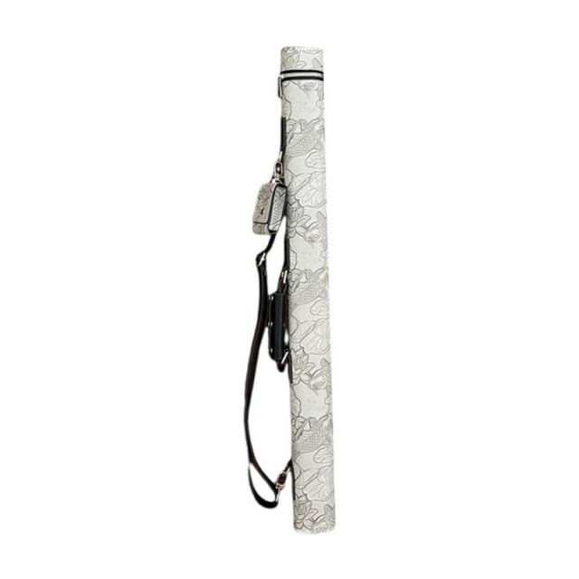 Estuche para palos de billar, ligero, compacto y con dos agujeros. Gris