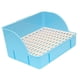 thumbnail image 2 of Inodoro esquinero para conejos, 29x22x15,5 cm, orinal, entrenador, caja de inodoro esquinero para conejillos de indias, accesorios para jaulas de Chin malla de pp azul, 2 of 10