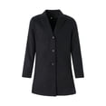 thumbnail image 1 of TheFound Men Wool Coat Winter Trench Coat Outwear Overcoat Long Sleeve Button Up Jacket, 1 of 8