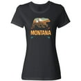 thumbnail image 3 of Inktastic Montana Vacation Bear Silhouette Women's T-Shirt, 3 of 5
