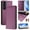 Darkpurple, variant on Wallet Case for Samsung Galaxy S23, Magnetic Closure PU Leather Flip Phone Case for Men Women with RFID Blocking Card Holder Kickstand, Shockproof Cover for Samsung Galaxy S23, Purple