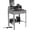 Gray, variant on Shop Desk with Pigeonhole Compartments, Slope Top, 34.5 x 30 x 38-42.5 in. - Gray