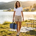 thumbnail image 6 of Insulated Cooler Lunch Tote Large Thermal Bag with Bottle Holders for Office Picnic Camping Outdoor Travel, 6 of 7