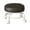 Black, variant on Low Roller Stool Low Height Rolling Stool Seat PU Leather Small Stool Foot Stool Round Rolling Stools for Home Office Garage Shop