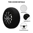thumbnail image 2 of Yiaed Crystal Purple Snowflake Print Print Tire Wheel Cover, tire covers for trailers,rv wheel covers,rv tire covers, camper tire covers,tire covers for cars-16 inch, 2 of 6