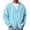 09#Light Blue, variant on Mens Cardigan Sweater Waffle V Neck Button Down Cardigan Long Sleeve Cardigans Open Front Lightweight Casual Loose Blouse White 2XL