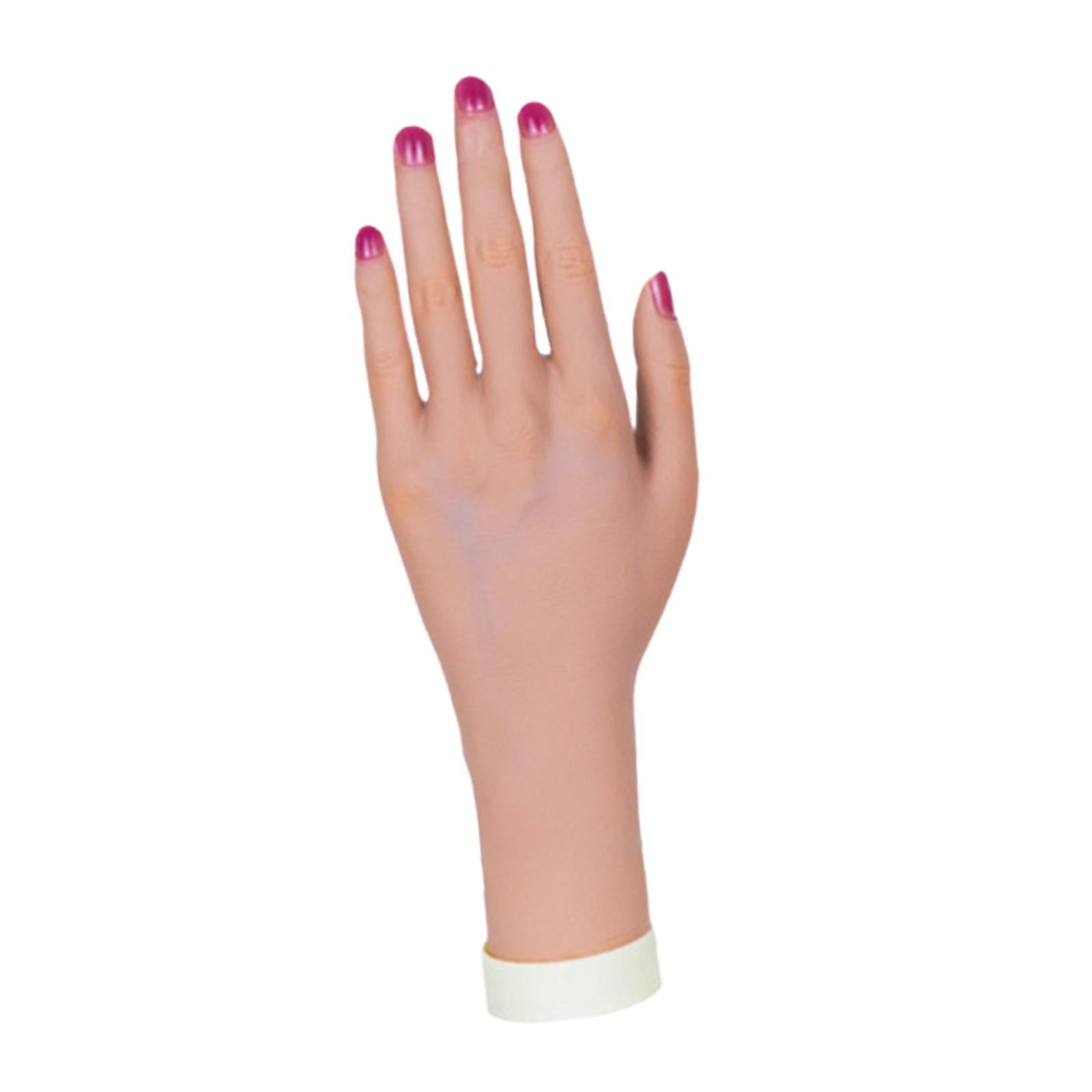 Bothyi Practice Mannequin Hand for Rings Photo Props Acrylic Nails Practice Training skin left hand