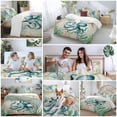 thumbnail image 5 of Vintage Ocean Bedding Duvet Cover Set King Size 4 Pieces Octopus Starfish Seagrass Compass Nautical Bedding Set with Zipper Closure, 1 Comforter Cover 92x106 Inches 1 Flat Sheet & 2 Pillow Cases, 5 of 7