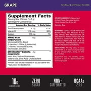 BSN Amino X Amino Acids + BCAA Powder, Grape, 30 Servings