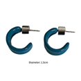 thumbnail image 3 of Retro Open C Shape Earrings with Modern Fashion Twist Comfortable and Sturdy Materials for Trendy Women Daily Use Yellow, 3 of 4
