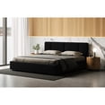 thumbnail image 3 of Omax Decor Venice Upholstered Platform King Bed in Black Boucle Fabric, 3 of 3