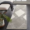 thumbnail image 2 of SAFAVIEH Natura Medici Diamond Runner Rug, Ivory/Grey, 2'3" x 8', 2 of 8