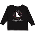 thumbnail image 3 of Inktastic Hoppy Easter Bunny Rabbit Girls Long Sleeve Toddler T-Shirt, 3 of 5