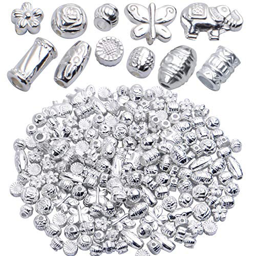 Various Styles Sizes 100 Tibetan Silver Spacer Beads 