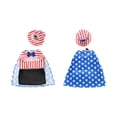 thumbnail image 2 of Ensemble de Tenue pour Chat de la Fête de l'Indépendance avec Chapeau et Jupe, Vêtements pour Animaux Rouges, Blancs et Bleus pour la Fête du 4 Juillet, Vêtement de Fête à Imprimé Étoiles pour Chats et Petits Animaux, 2 of 6