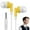 Yellow, variant on Dreamyjuly White Headphones Headphones Noise Cancelling Headphones Wireless Headphones Colorful in Ear Headphones Wired 3.5Mm Earbuds for Mobile and Tablet