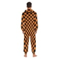thumbnail image 7 of joogoo Orange Checkered Grid Pattern Unisex Adults Onesies Pajamas Jumpsuits L, 7 of 7