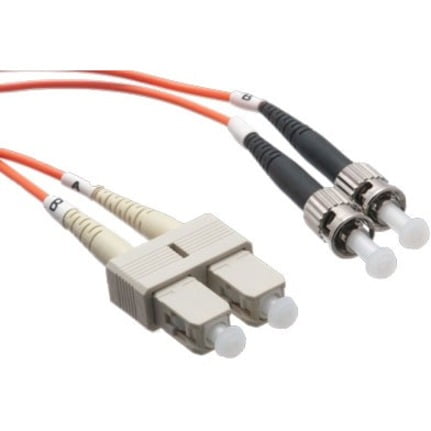 UPC: 0841280136672 | Axiom SC/ST Multimode Duplex OM1 62.5/125 Fiber Optic Cable 2m  TAA Compliant