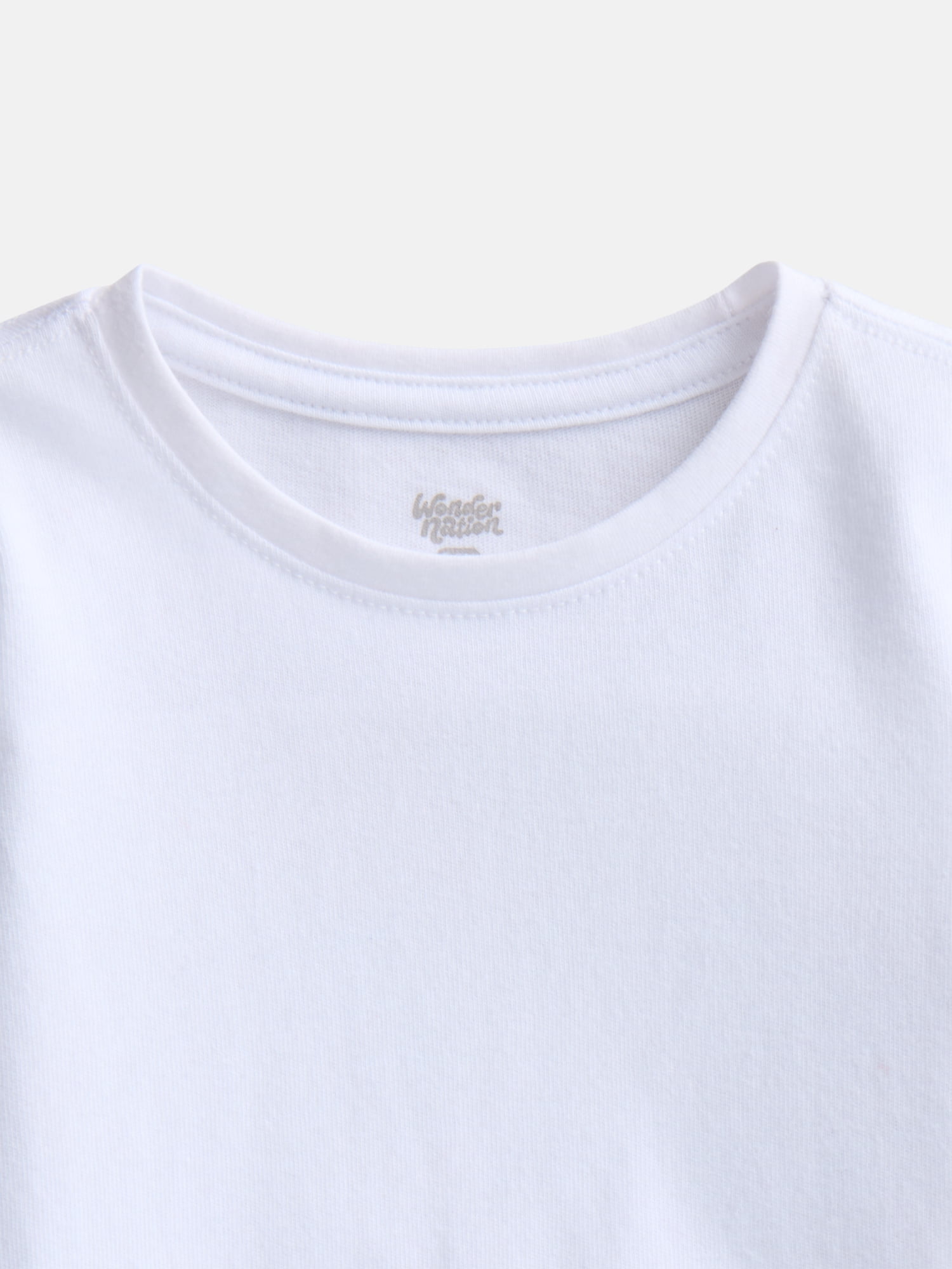 Wonder Nation Baby and Toddler Girls Graphic Tee with Long Puff Sleeves, Sizes 0M-5T