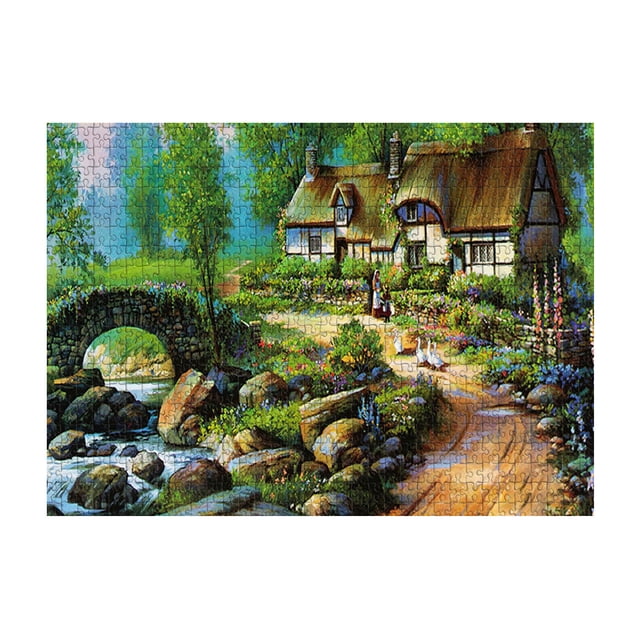 Partheme Novelty Toys 1 Counts 1000 Large Adult And Children's Puzzle Festival Gift Virtual Puzzle Christmas as shown