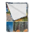 thumbnail image 2 of Summer Soft Flannel Fleece Throw Blanket, Collage with Summer Scenery Majestic Mountains Waterfalls High Lands Environment, Cozy Plush for Indoor and Outdoor Use, 50" x 70", Multicolor, by Ambesonne, 2 of 5