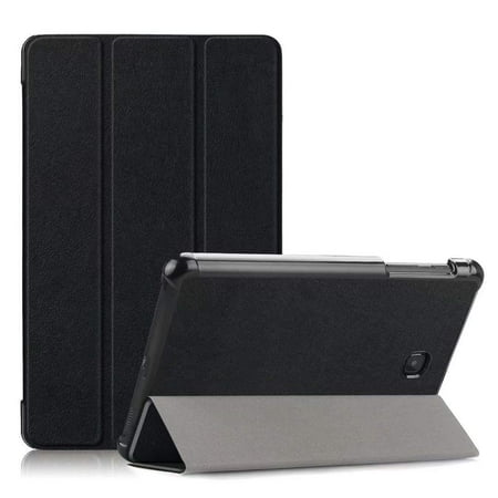Verizon Samsung Tab 2 Case EpicGadget Galaxy Tab A 8.0 Case 2018 (SM-T387), Ultra Lightweight Slim Tri-fold Stand Cover PU Leather Case for Samsung Galaxy Tab A 8.0 2018 Model SM-T387 Verizon/Sprint (Black) ()